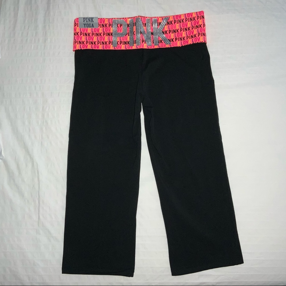 PINK crop yoga pants. NWT!